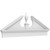 Ekena Millwork Acorn Combination Pediment - Primed Polyurethane - PEDPC056X210ACR00