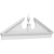 Ekena Millwork Acorn Combination Pediment - Primed Polyurethane - PEDPC068X240ACR00