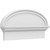Ekena Millwork Elliptical Smooth Combination Pediment - Primed Polyurethane - PEDPC026X135ELL00