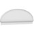 Ekena Millwork Elliptical Smooth Combination Pediment - Primed Polyurethane - PEDPC072X250ELL00