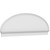 Ekena Millwork Elliptical Smooth Combination Pediment - Primed Polyurethane - PEDPC078X265ELL00