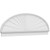Ekena Millwork Elliptical Sunburst Combination Pediment - Primed Polyurethane - PEDPC084X280ELL01