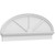 Ekena Millwork Elliptical 3 Spoke Combination Pediment - Primed Polyurethane - PEDPC056X210ELL03