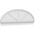 Ekena Millwork Elliptical 3 Spoke Combination Pediment - Primed Polyurethane - PEDPC080X270ELL03