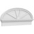 Ekena Millwork Elliptical 4 Spoke Combination Pediment - Primed Polyurethane - PEDPC042X175ELL04