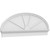 Ekena Millwork Elliptical 4 Spoke Combination Pediment - Primed Polyurethane - PEDPC064X230ELL04