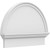 Ekena Millwork Half Round Smooth Combination Pediment - Primed Polyurethane - PEDPC026X200HRO00