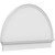 Ekena Millwork Half Round Smooth Combination Pediment - Primed Polyurethane - PEDPC044X290HRO00