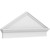 Ekena Millwork Peaked Cap Smooth Combination Pediment - Primed Polyurethane - PEDPC044X180PKC00