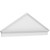 Ekena Millwork Peaked Cap Smooth Combination Pediment - Primed Polyurethane - PEDPC070X245PKC00