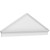 Ekena Millwork Peaked Cap Smooth Combination Pediment - Primed Polyurethane - PEDPC074X255PKC00