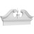 Ekena Millwork Rams Head Combination Pediment - Primed Polyurethane - PEDPC038X165RHP00