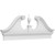 Ekena Millwork Rams Head Combination Pediment - Primed Polyurethane - PEDPC060X220RHP00