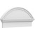 Ekena Millwork Segment Arch Smooth Combination Pediment - Primed Polyurethane - PEDPC030X145SEG00