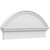 Ekena Millwork Segment Arch Smooth Combination Pediment - Primed Polyurethane - PEDPC032X150SEG00