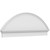 Ekena Millwork Segment Arch Smooth Combination Pediment - Primed Polyurethane - PEDPC060X220SEG00