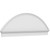Ekena Millwork Segment Arch Smooth Combination Pediment - Primed Polyurethane - PEDPC072X250SEG00