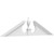 Ekena Millwork Acorn Pediment - Primed Polyurethane - PEDPS062X155ACR00