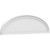 Ekena Millwork Elliptical Smooth Pediment - Primed Polyurethane - PEDPS040X110ELL00