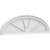 Ekena Millwork Elliptical 4 Spoke Pediment - Primed Polyurethane - PEDPS038X105ELL04