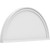 Ekena Millwork Half Round Smooth Pediment - Primed Polyurethane - PEDPS032X160HRO00