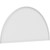 Ekena Millwork Half Round Smooth Pediment - Primed Polyurethane - PEDPS082X410HRO00