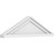 Ekena Millwork Peaked Cap Smooth Pediment - Primed Polyurethane - PEDPS026X075PKC00