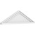 Ekena Millwork Peaked Cap Smooth Pediment - Primed Polyurethane - PEDPS034X095PKC00