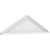 Ekena Millwork Peaked Cap Smooth Pediment - Primed Polyurethane - PEDPS038X105PKC00