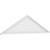 Ekena Millwork Peaked Cap Smooth Pediment - Primed Polyurethane - PEDPS072X190PKC00