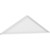Ekena Millwork Peaked Cap Smooth Pediment - Primed Polyurethane - PEDPS074X195PKC00