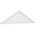 Ekena Millwork Peaked Cap Smooth Pediment - Primed Polyurethane - PEDPS086X225PKC00