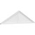 Ekena Millwork Peaked Cap Sunburst Pediment - Primed Polyurethane - PEDPS064X170PKC01
