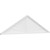 Ekena Millwork Peaked Cap Sunburst Pediment - Primed Polyurethane - PEDPS080X210PKC01