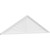Ekena Millwork Peaked Cap Sunburst Pediment - Primed Polyurethane - PEDPS082X215PKC01