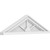Ekena Millwork Peaked Cap 3 Spoke Pediment - Primed Polyurethane - PEDPS028X080PKC03