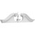 Ekena Millwork Rams Head Pediment - Primed Polyurethane - PEDPS036X090RHP00