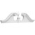 Ekena Millwork Rams Head Pediment - Primed Polyurethane - PEDPS044X110RHP00
