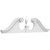 Ekena Millwork Rams Head Pediment - Primed Polyurethane - PEDPS054X135RHP00