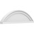 Ekena Millwork Segment Arch Smooth Pediment - Primed Polyurethane - PEDPS024X070SEG00