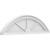 Ekena Millwork Segment Arch 3 Spoke Pediment - Primed Polyurethane - PEDPS032X090SEG03