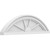 Ekena Millwork Segment Arch 4 Spoke Pediment - Primed Polyurethane - PEDPS026X075SEG04