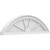 Ekena Millwork Segment Arch 4 Spoke Pediment - Primed Polyurethane - PEDPS030X085SEG04