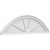 Ekena Millwork Segment Arch 4 Spoke Pediment - Primed Polyurethane - PEDPS040X110SEG04