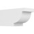 Ekena Millwork Standard Alpine Rafter Tail - Primed Polyurethane - RFTP05X06X12ALP