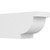 Ekena Millwork Standard Alpine Rafter Tail - Primed Polyurethane - RFTP06X08X16ALP