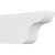 Ekena Millwork Standard Carmel Rafter Tail - Primed Polyurethane - RFTP03X06X12CAR