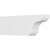 Ekena Millwork Standard Carmel Rafter Tail - Primed Polyurethane - RFTP04X08X24CAR