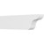 Ekena Millwork Standard Carmel Rafter Tail - Primed Polyurethane - RFTP04X08X30CAR