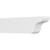 Ekena Millwork Standard Carmel Rafter Tail - Primed Polyurethane - RFTP05X08X30CAR